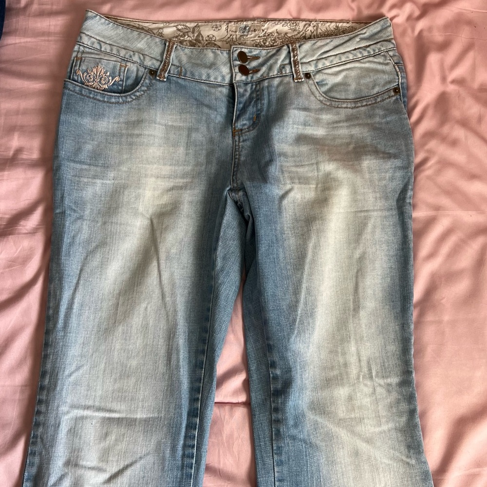 y2k embellished low rise jeans 💎